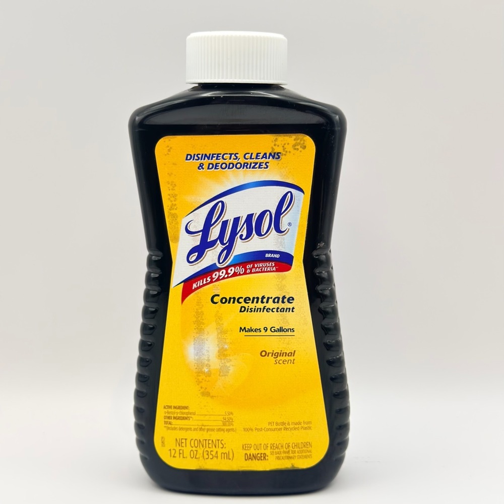 Lysol Concentrate Disinfectant - Original Scent - 12 Fl Oz, Makes 9 Gallons NEW